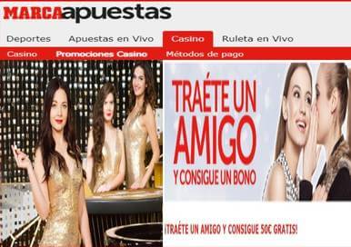 Marca Apuestas entrega 50 euros por invitar a los amigos