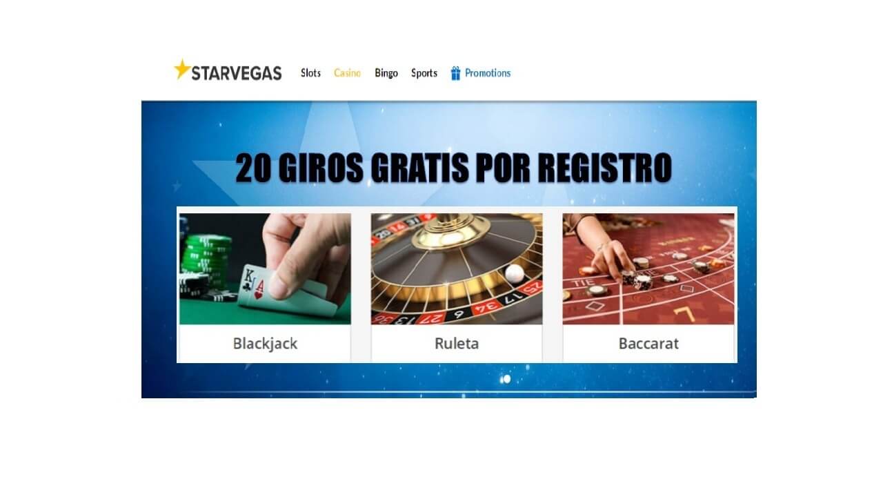 Casino Starvegas entrega hasta 20 giros gratis