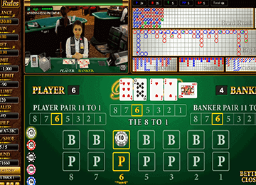 jugar Baccarat Super 6