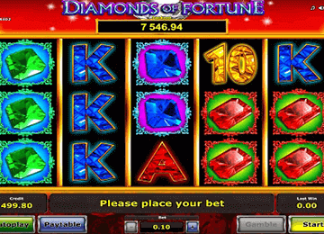 Diamonds of fortune tragamonedas